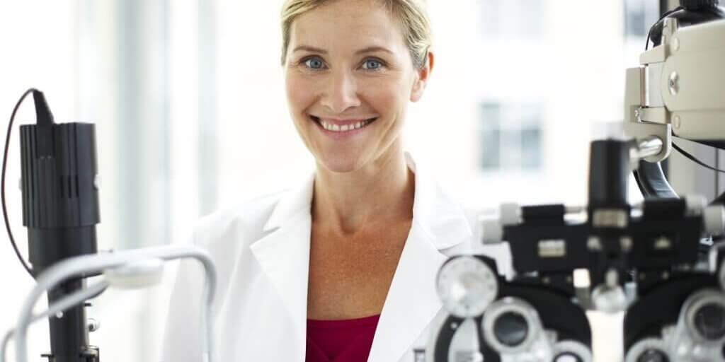 Portrait of a female opthamologist